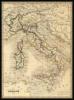 Itália (Olaszország) térkép 1843 latin nyelvű